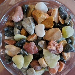 Decorative Accent Pebbles, Mini River Rocks, Soil Topper Stones, Vase Filler